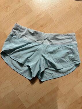 Lululemon Speed Up Low-Rise Lined Shorts Light Blue 6